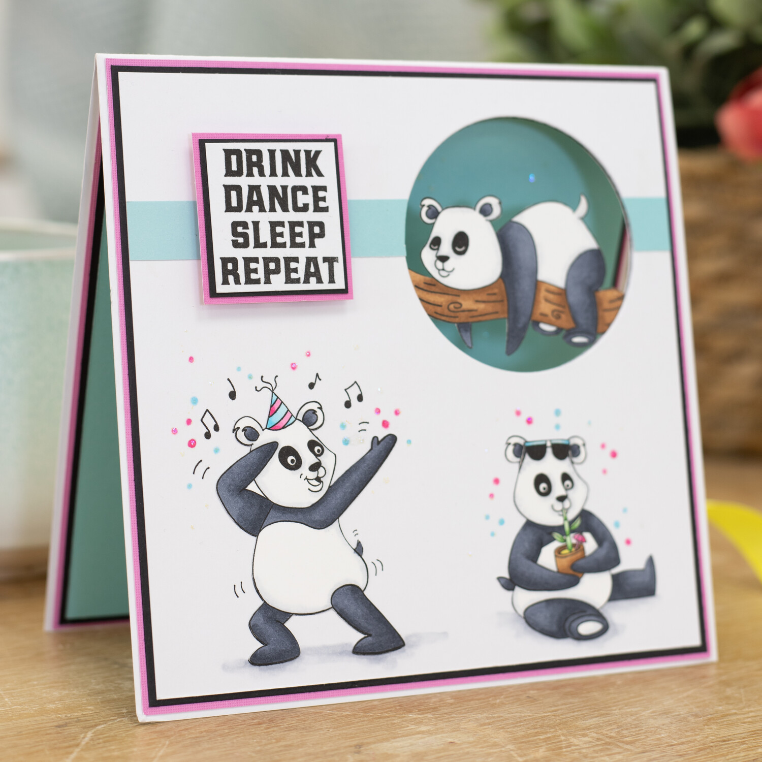 Crafters Companion Clear Acrylic Stamps - Great Minds Drink Alike Image 3