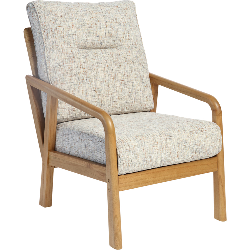 Desser Dubai Light Oak Natural Rattan Farrow Armchair Image 2