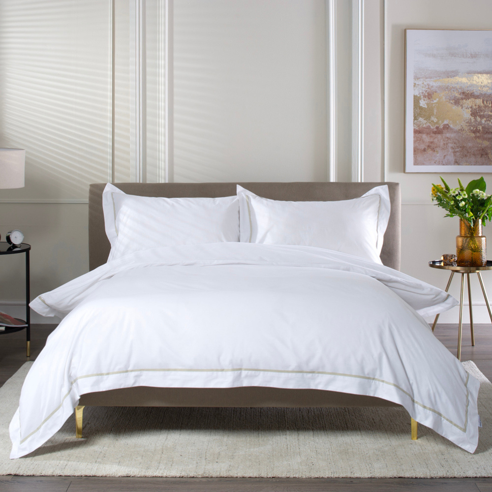 The Lyndon Company Hampstead Single Stone Duvet Set Image 1