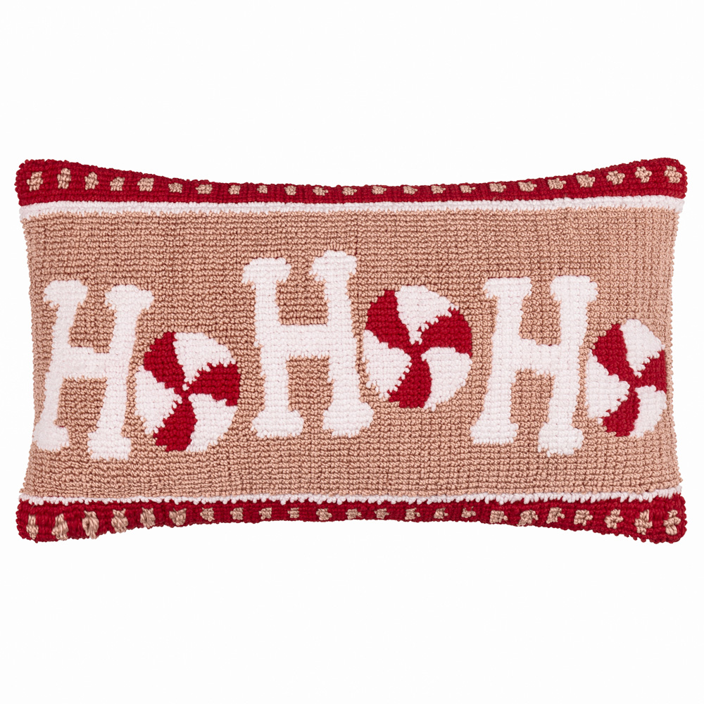 Furn Candy Ho Ho Ho Tufted Pink and Red Cushion 30 x 50cm Image 1
