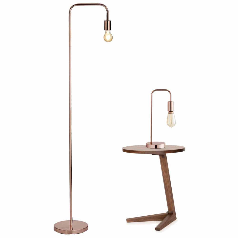 Wilko Copper Angled Floor & Table Lamp Image 1