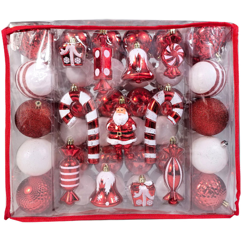 Set of 106 Candy Cane Carnival Baubles Image 1