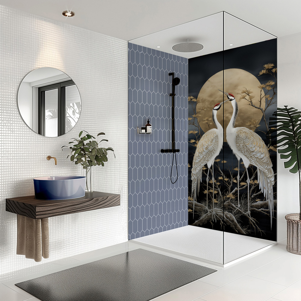 Splashbax Premium Artisan Oriental Midnight Di Bond Shower Panel 2400 x 1220mm Image 6