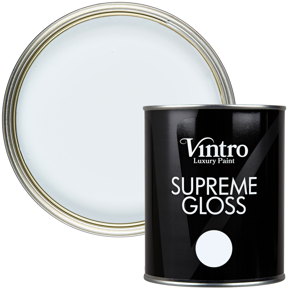 Vintro Paint Walls and Ceilings Beau Blue Gloss Paint 1L Image 1