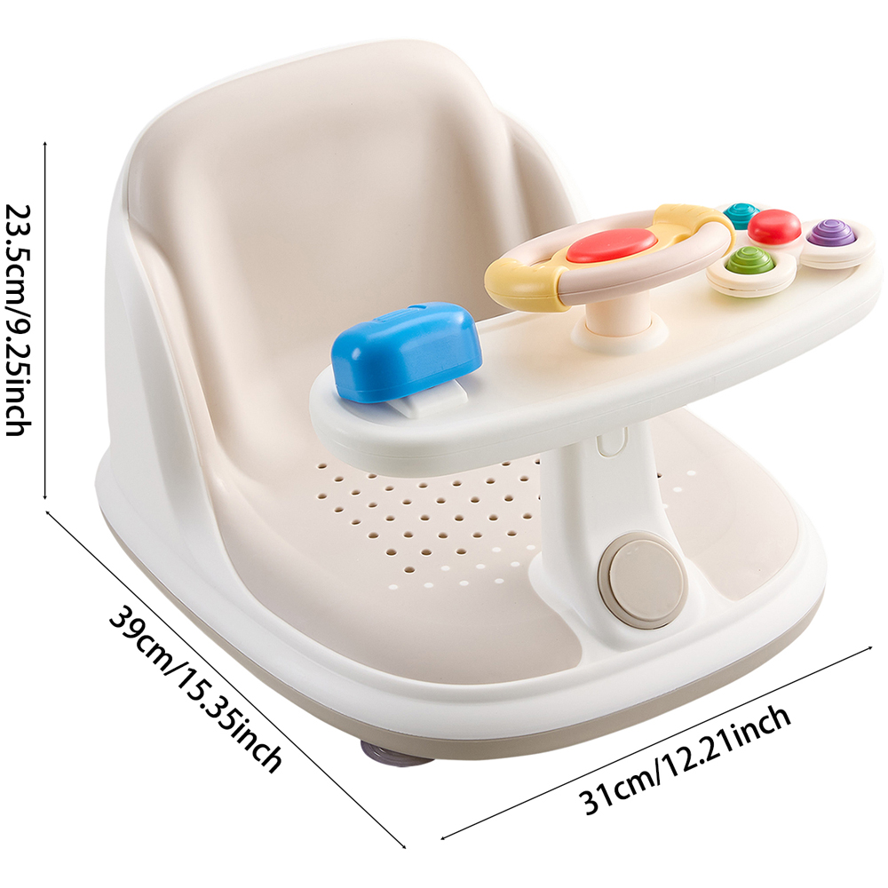 H&O Direct Baby Bath Seat with Built-in Toys Image 6