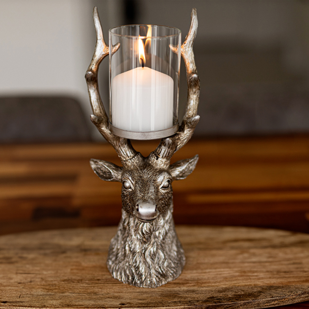 Marco Paul Stag Glass Candle Holder Image 2