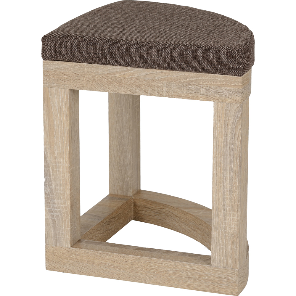 Seconique Cambourne Stowaway 4 Seater Dining Set Oak Effect and Brown Image 5