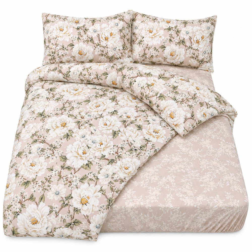 Smart Living King Size Blush Elegant Blooms Complete Set Image 2