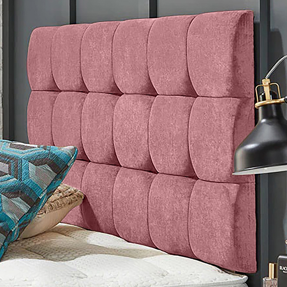 Eleganza Home Winston King Size Pink Naples Strutted Headboard Image 1