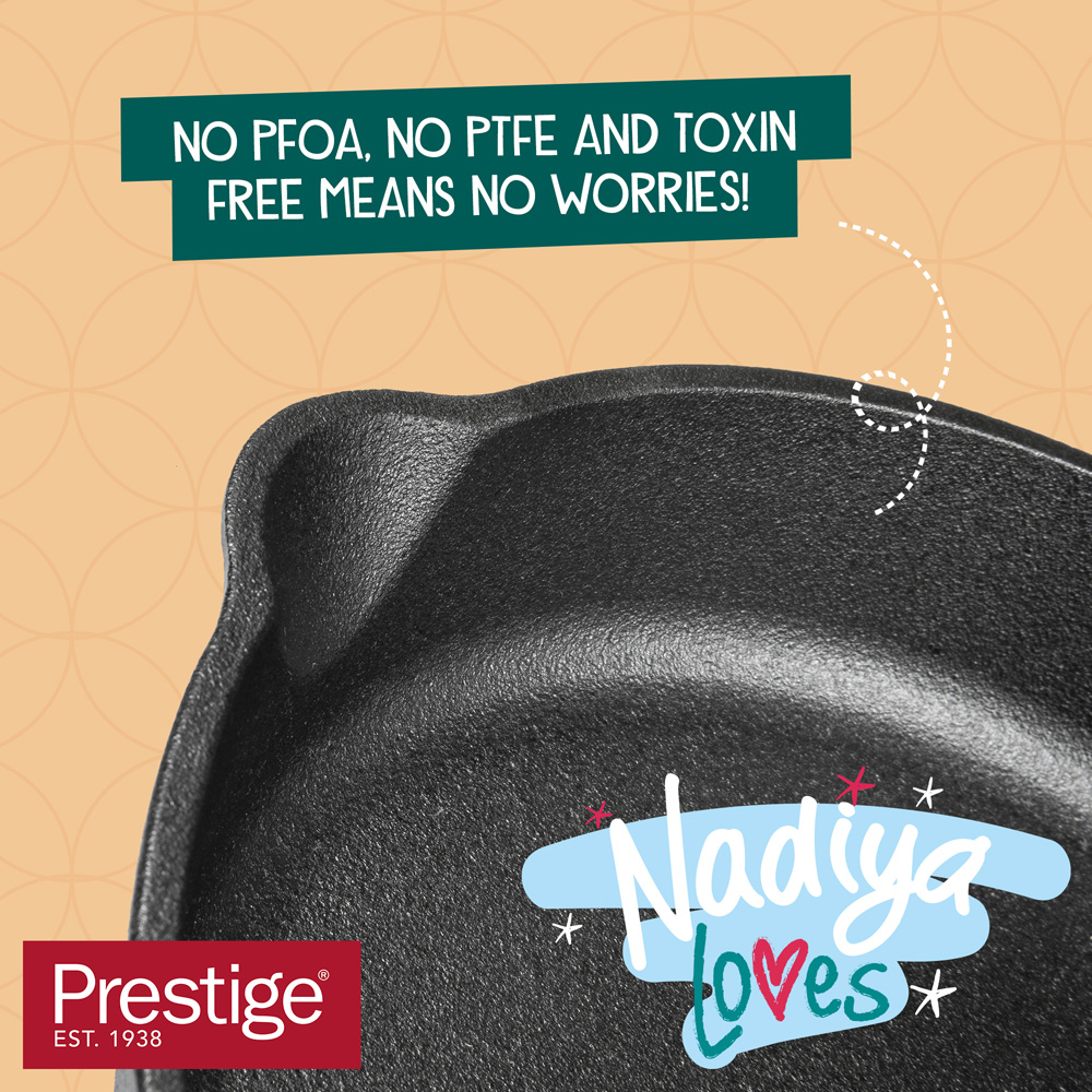 Nadiya x Prestige 25cm Cast Iron Skillet Image 3