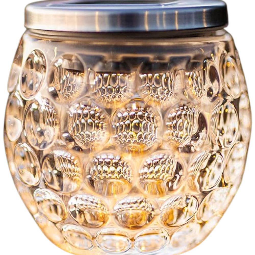 Garden Mile Dimple Jar Solar LED Light 2 Pack Image 2