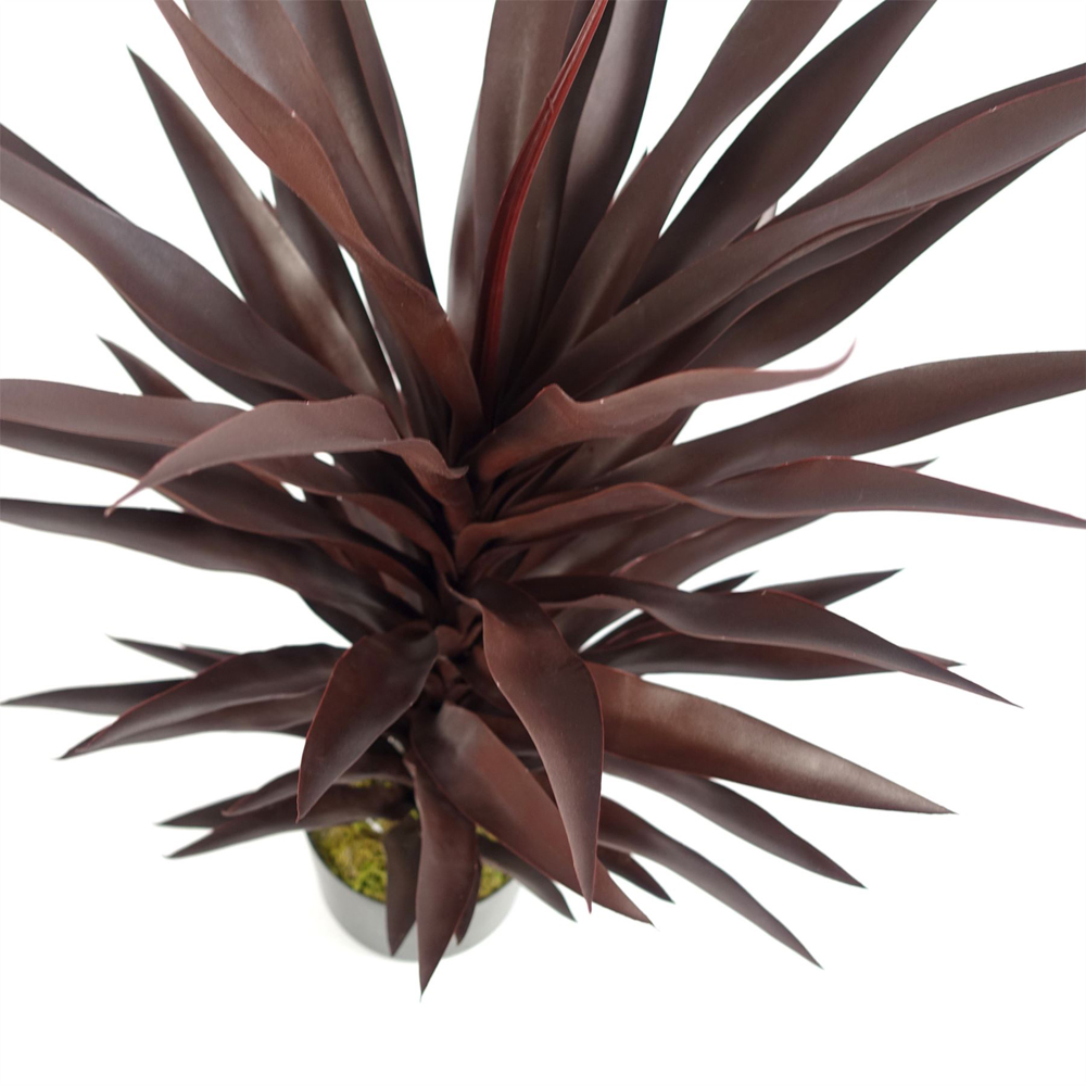 Botanik Dark Red Yukka Artificial Plant in Pot 3ft Image 2