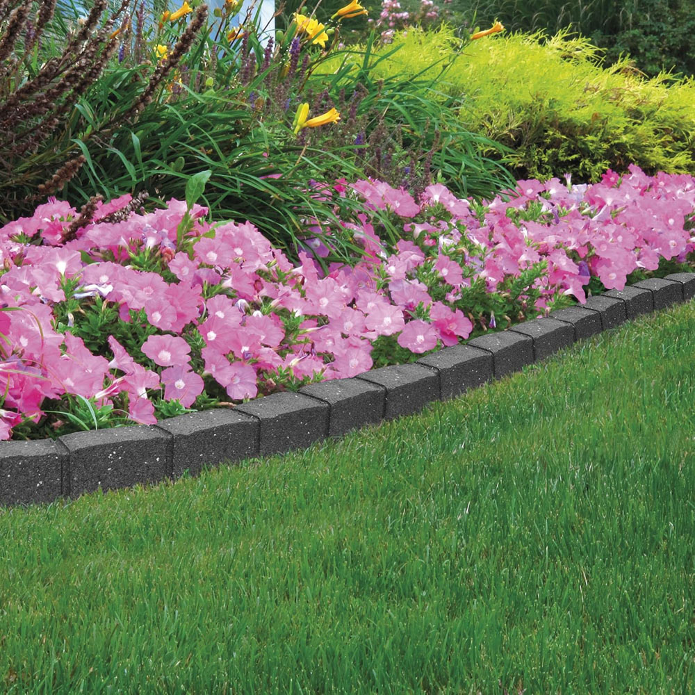 Primeur 9 x 120cm Roman Grey Stone Border Lawn Edging 8 Pack Image 2
