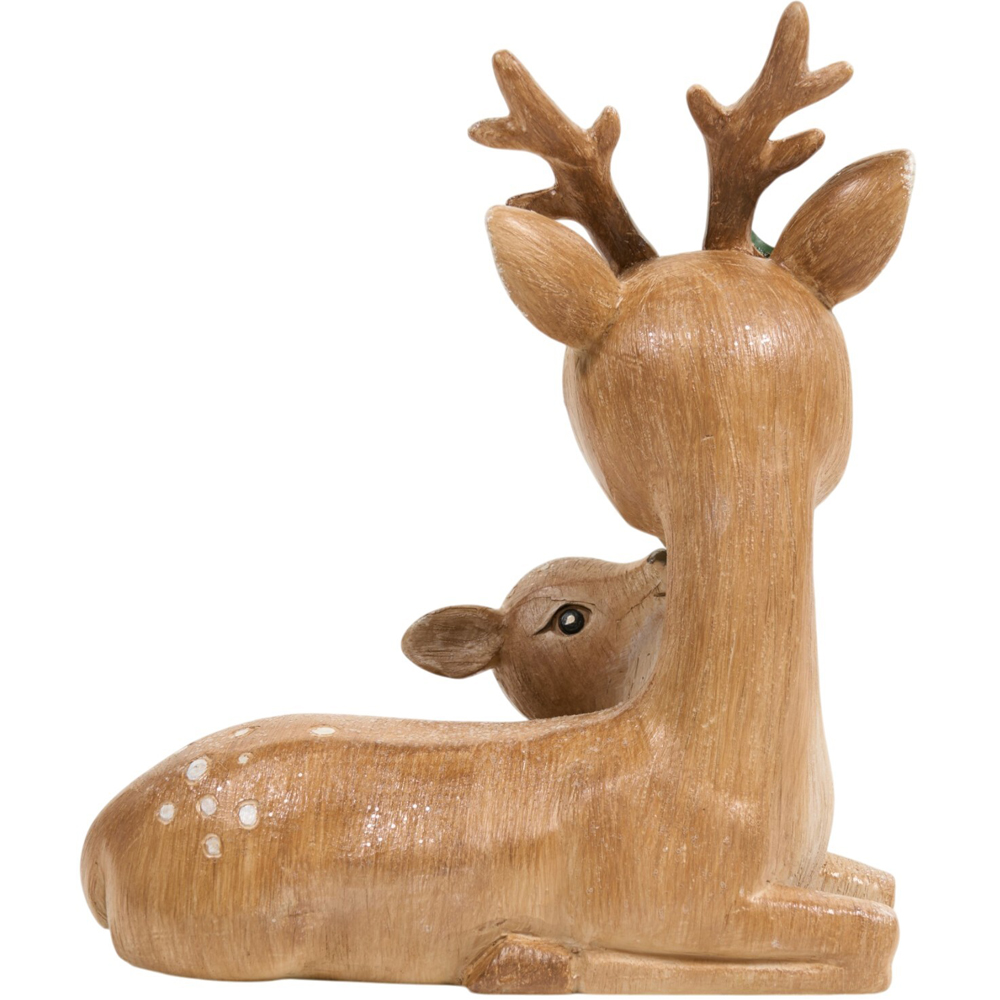 Mother and Baby Reindeer Ornament Brown Image 4