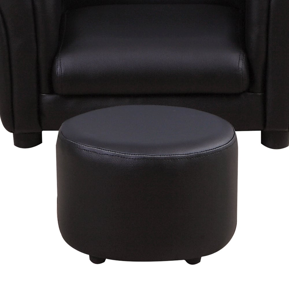 Tommy Toys Black Kids Armchair and Stool Set Image 3