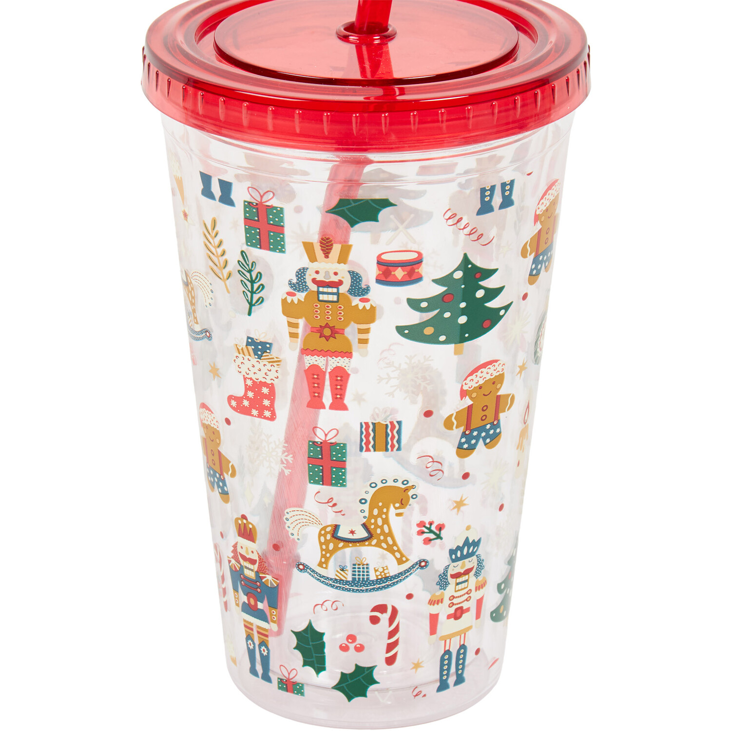 Christmas Tumbler with Straw 480ml Image 2