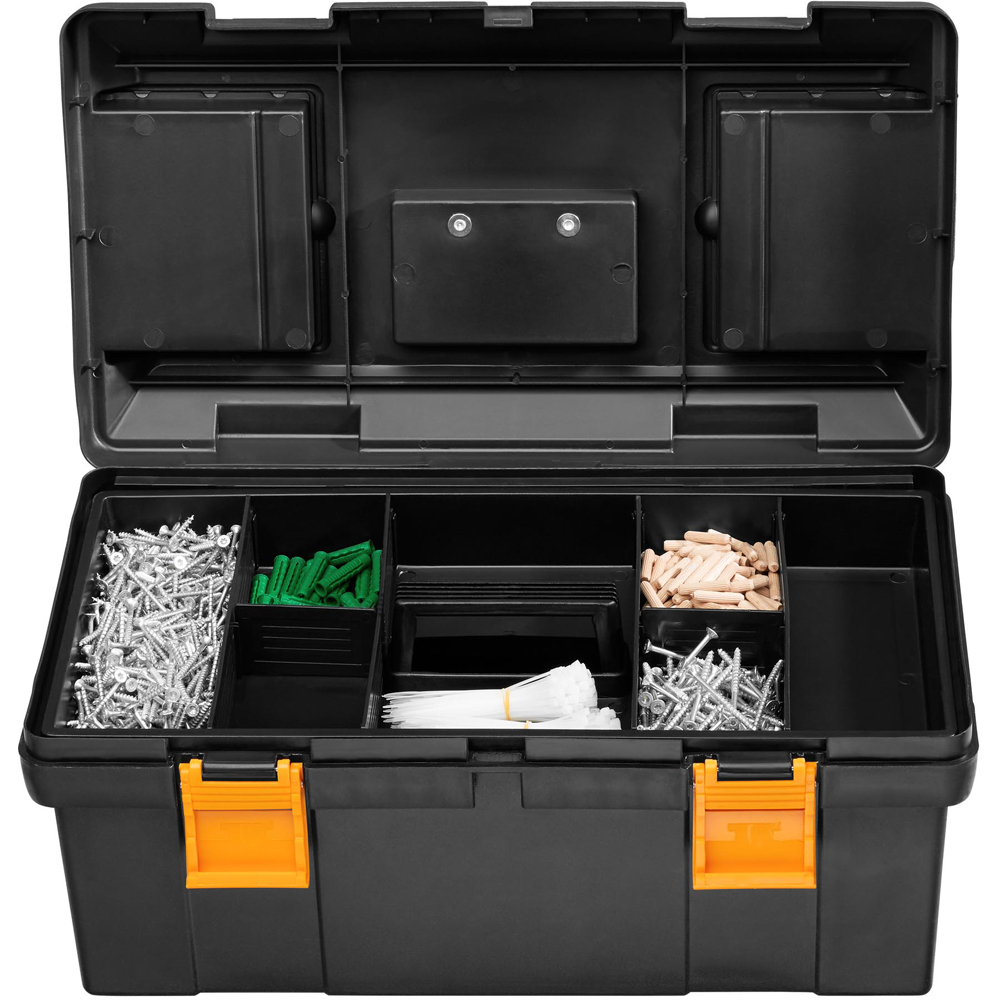 tectake Black Compact Tool Box Dwayne Image 3