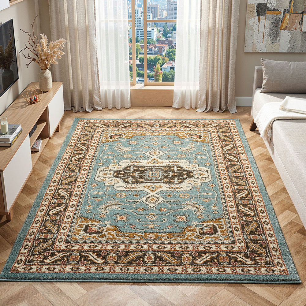 Portland HMC 5570 Blue Cashmere Rug 160 x 230cm Image 1