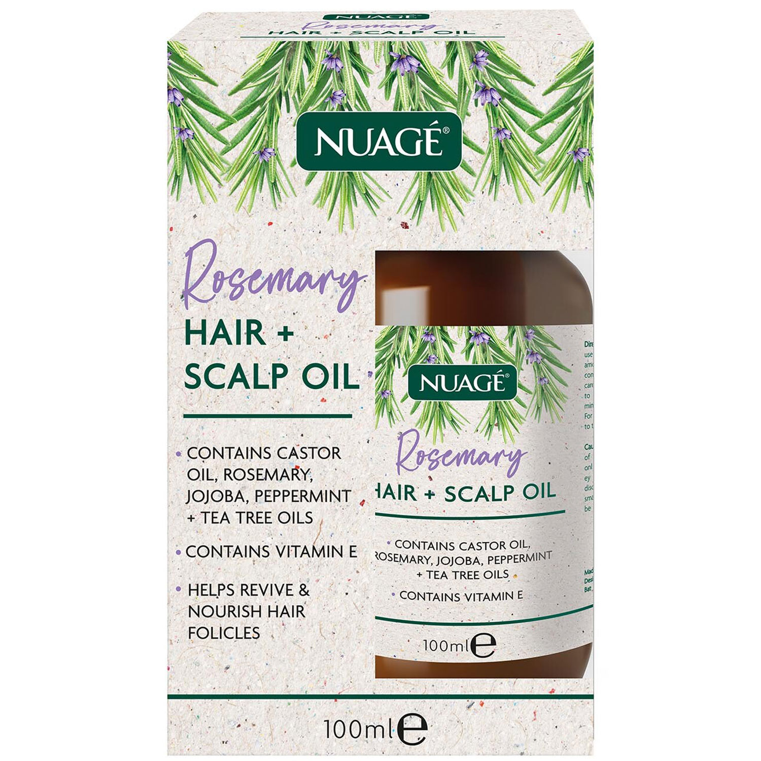 Nuage Rosemary Hair and Scalp Oil - Natural Image