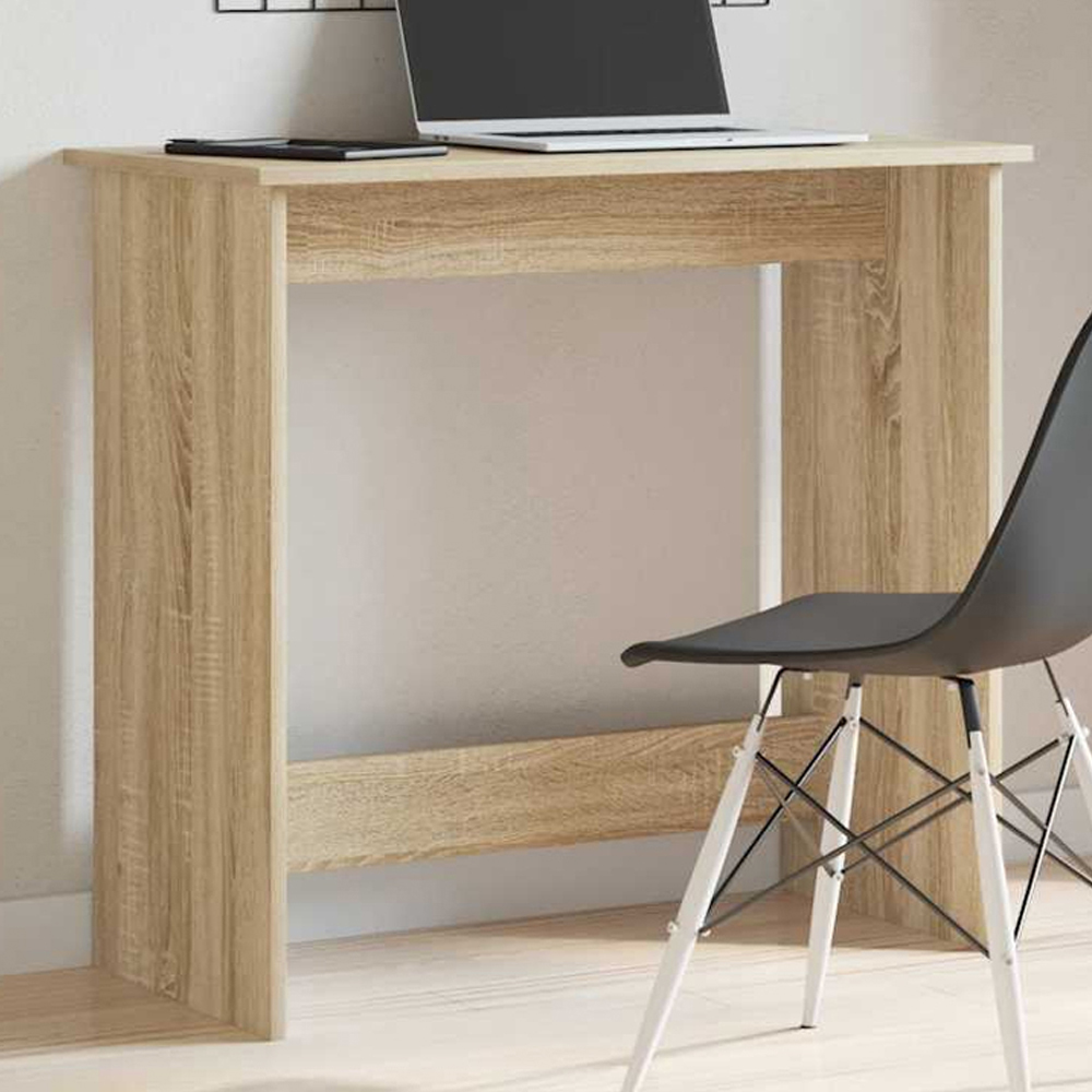 vidaXL Computer Desk Sonoma Oak Image 1