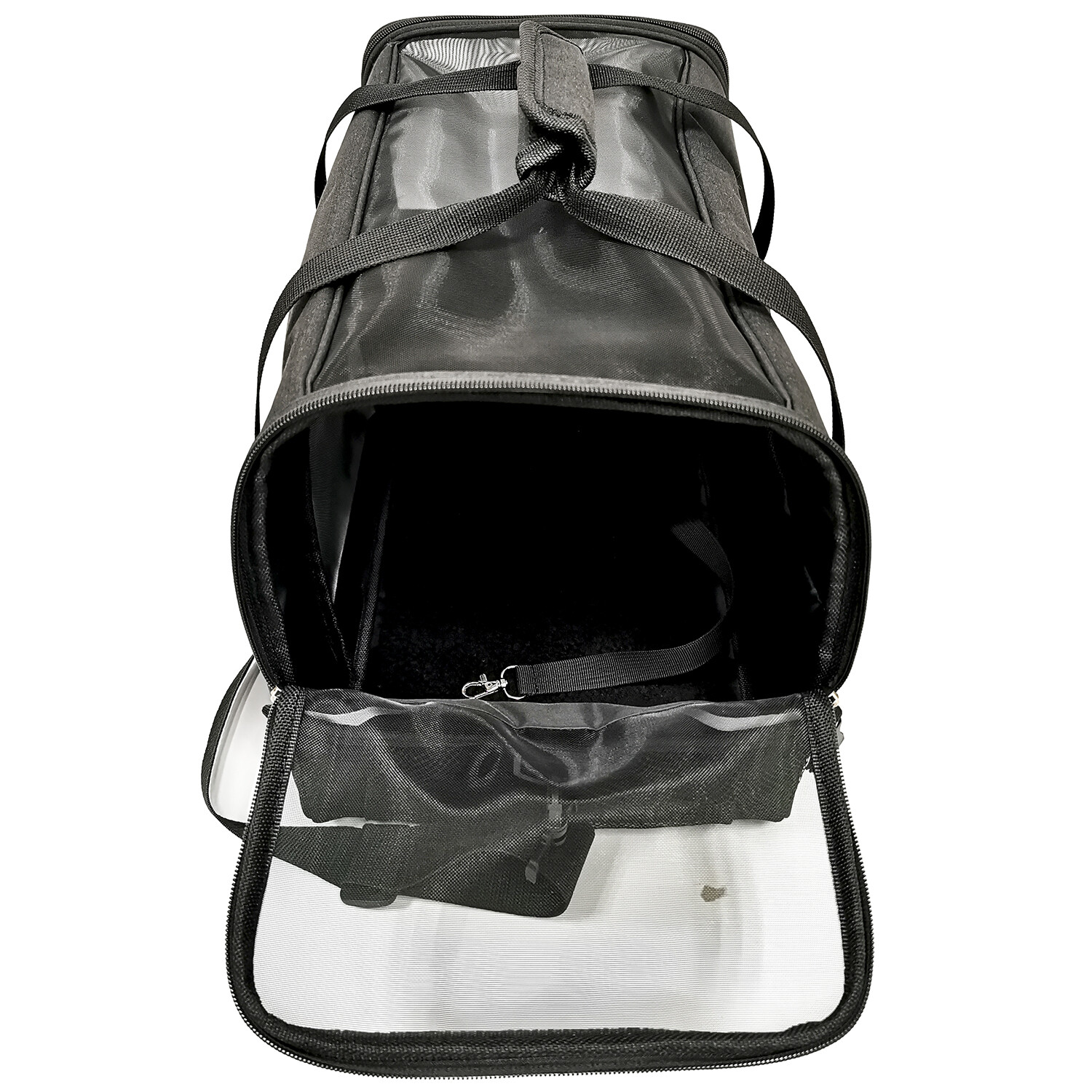 Clever Paws Collapsible Black Pet Carrier Image 3