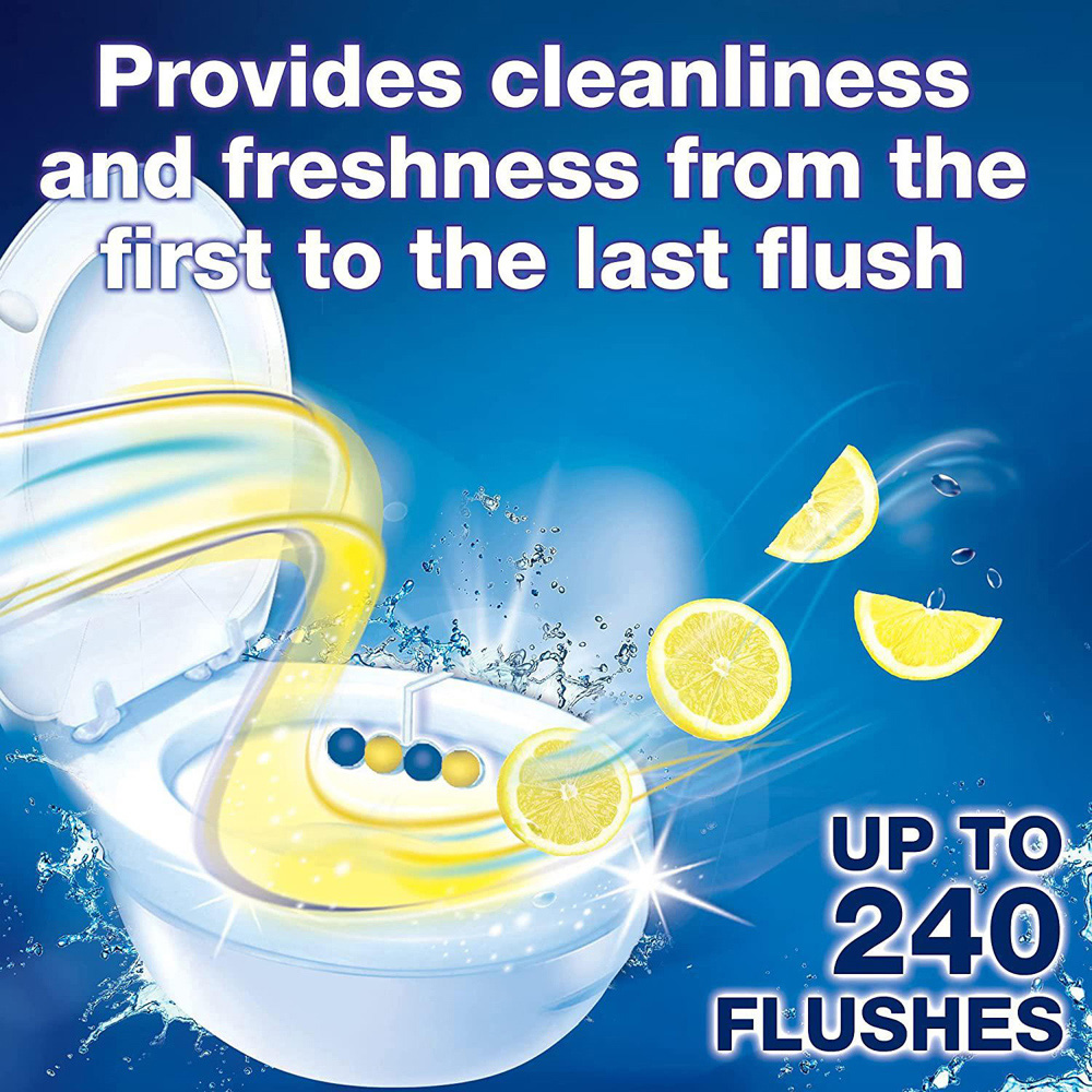 Bloo Power Active Lemon Anti Limescale Toilet Rim Block 50g 30 Pack Image 5