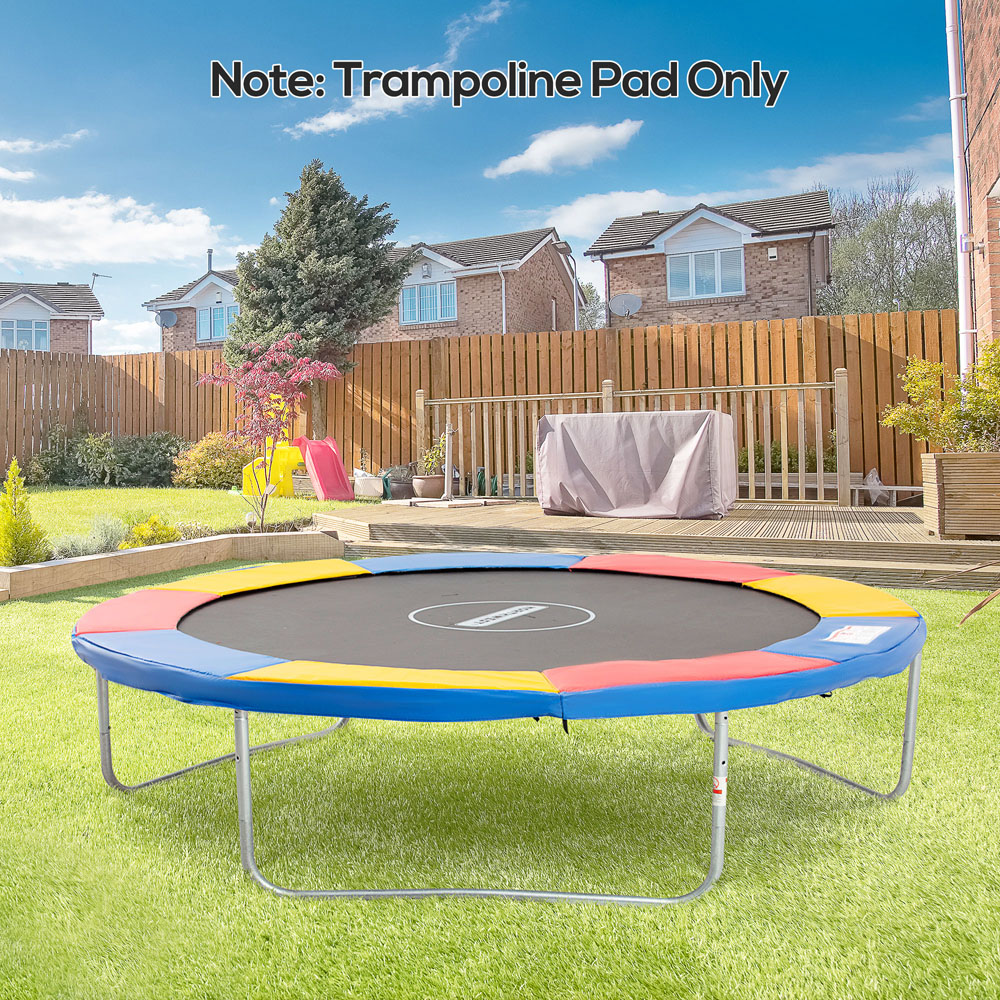 HOMCOM 10ft Multicoloured Trampoline Surround Safety Replacement Foam Pad Image 2