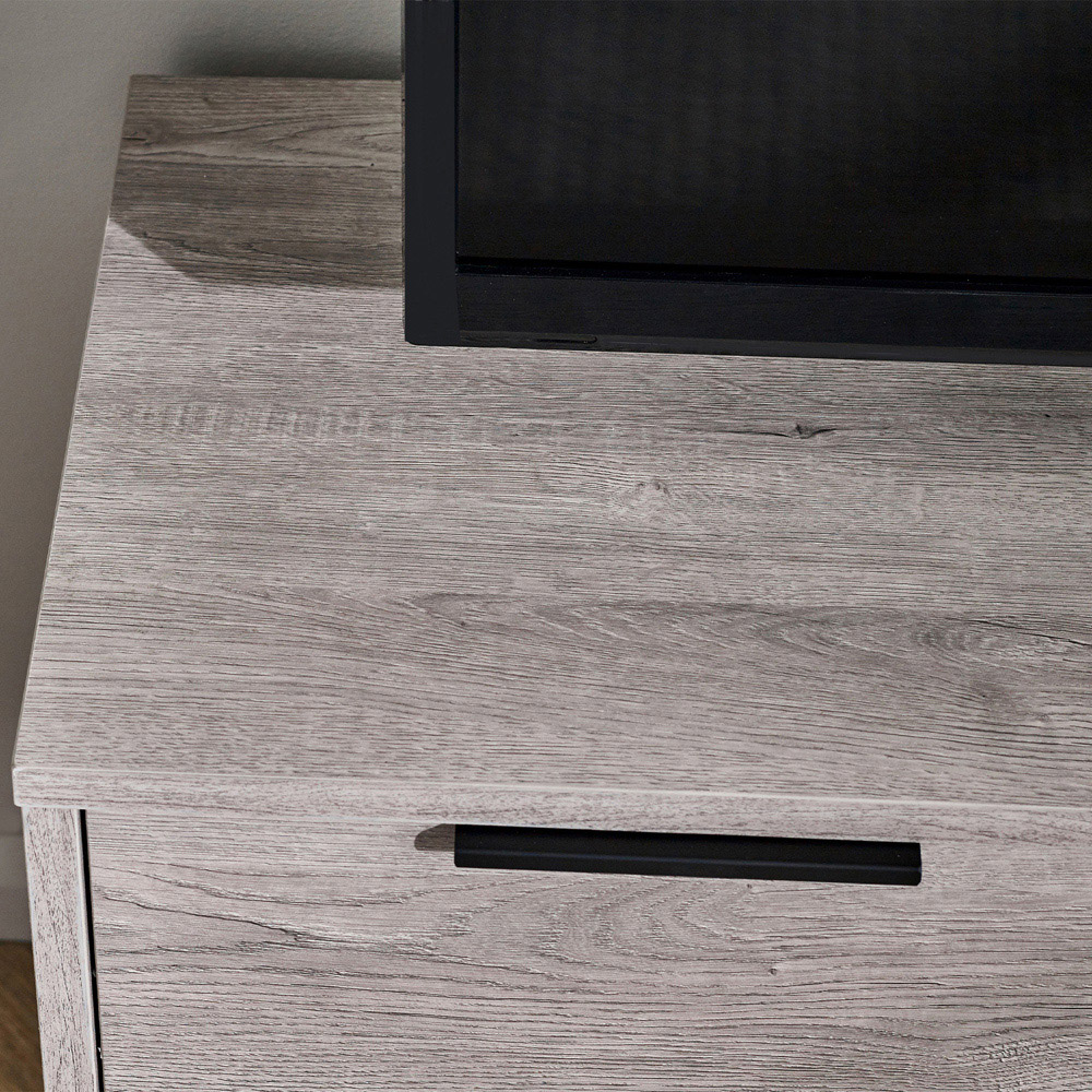 Julian Bowen Bali Grey Oak TV Unit Image 5