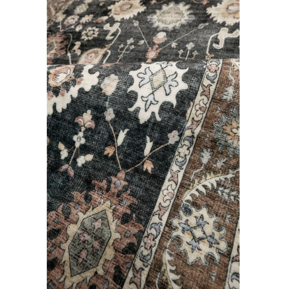 Homemaker Roma Black Traditional Flat Rug 200 x 290cm Image 3