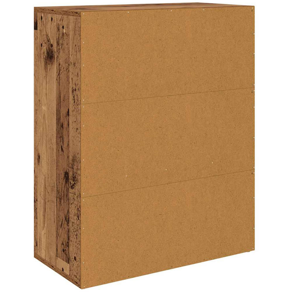 vidaXL 2 Door Single Drawer Old Wood Sideboard Image 7