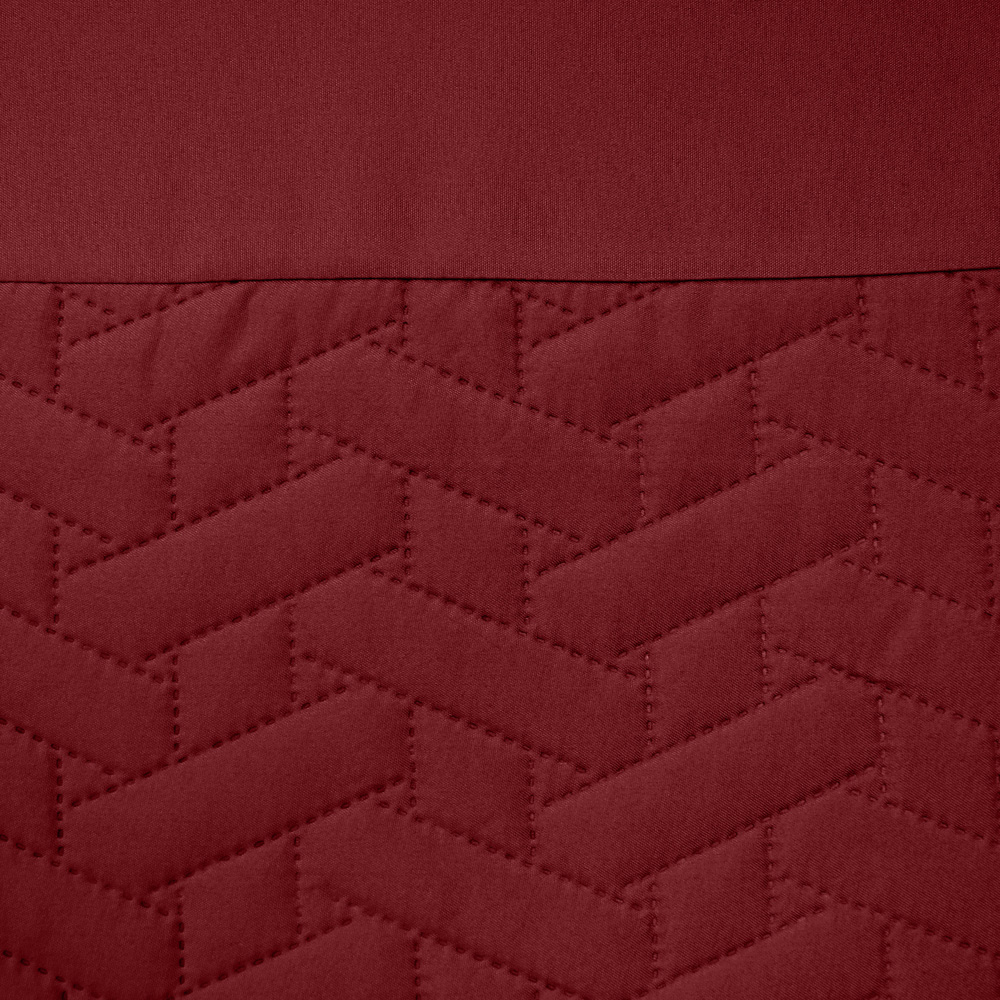 Velosso Double Red Quilted Geo Duvet Set Image 3