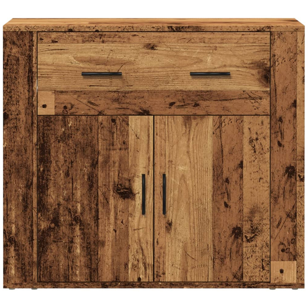 vidaXL 2 Door Single Drawer Old Wood Sideboard Image 5