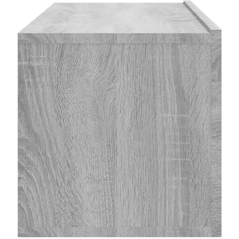 vidaXL 2 Door Grey Sonoma Wall Mounted TV Cabinet 2 Pack Image 7