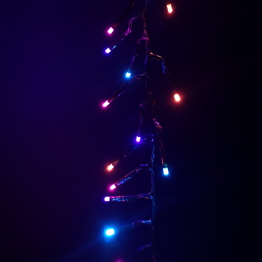 Premier ClusterBrights 480 Rainbow LED Multi-Function Green Cable Cluster Light 6.2m Image 5