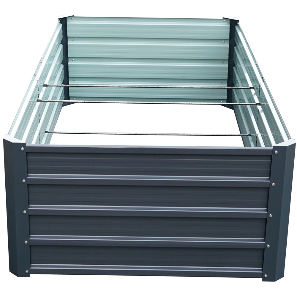 Garden Gear Anthracite Grey Metal Raised Garden Bed Image 3