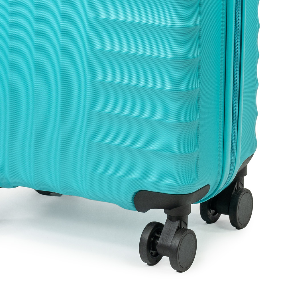 Pierre Cardin Small Blue Trolley Suitcase Image 3