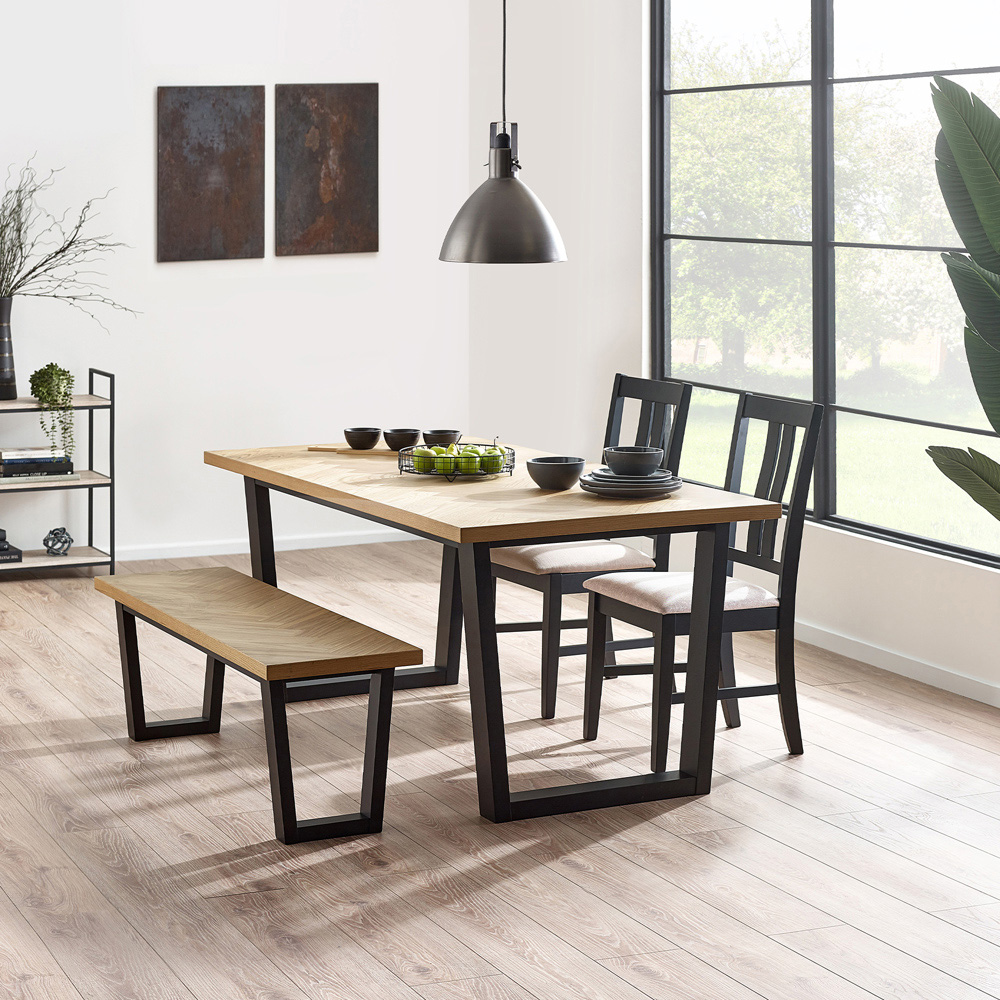 Julian Bowen Hilton 4 Seater Dining Table Image 8