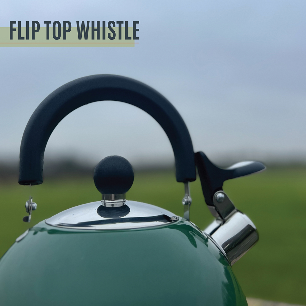 Milestone Camping Green Stainless Steel Kettle 2L Image 3