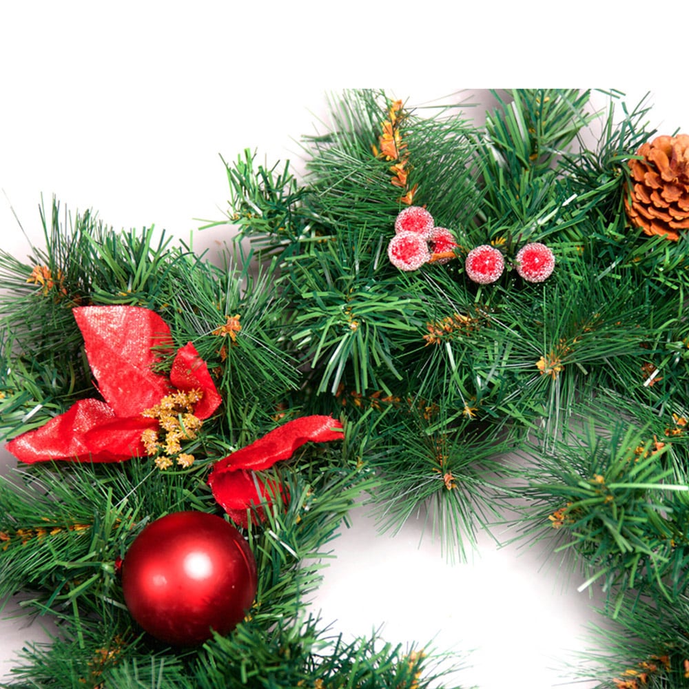 Best Artificial Red Christmas Garland 370cm Image 3