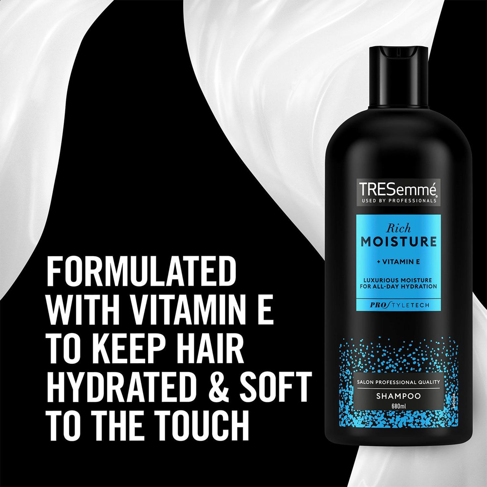 Tresemme Vitamin E All-Day Hydration Rich Moisture Shampoo 680 ml 6 Pack Image 4