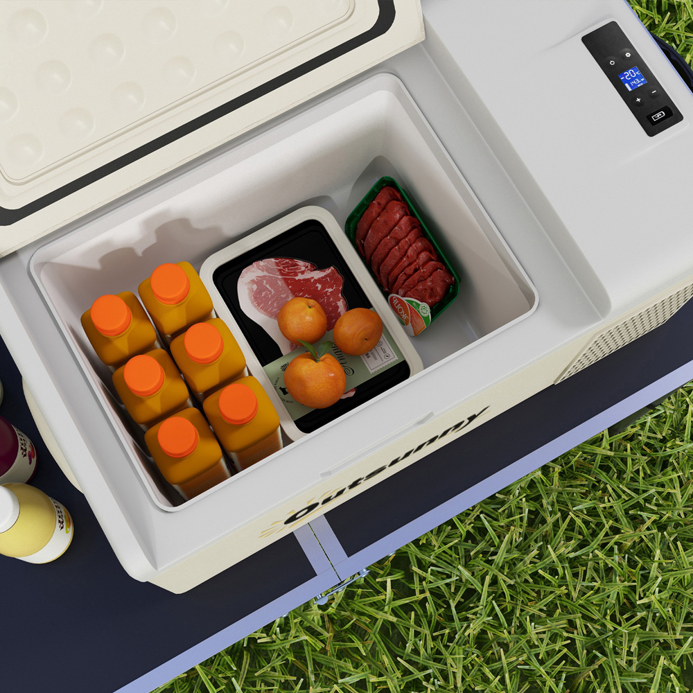 Outsunny C00-041V70KK Khaki Portable 16L Car Fridge Freezer Image 3