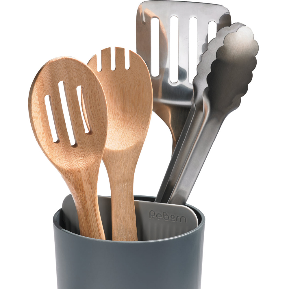 ReBorn Dark Grey Plastic Utensil Holder Image 4