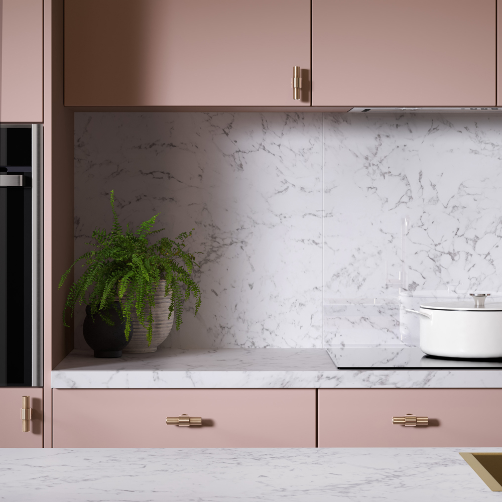 Omega Modern Tuscany Marble Square Worktop 4100 x 620 x 38mm Image 2
