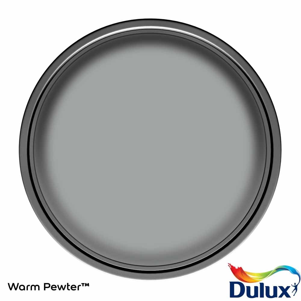 Dulux Simply Refresh One Coat Warm Pewter Matt Emulsion Paint 2.5L Image 3