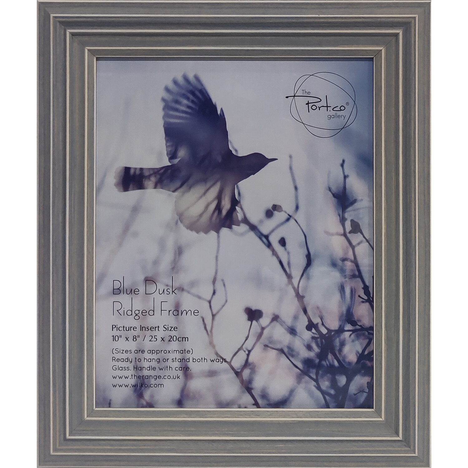 Blue Dusk Ridged Frame - Blue / 25x20cm Image 1