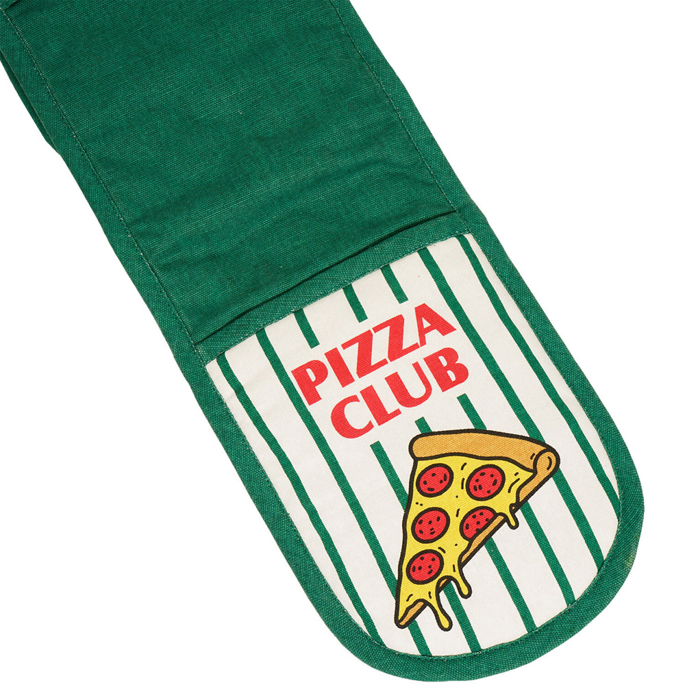 Pizza Club Double Oven Glove Green Image 6
