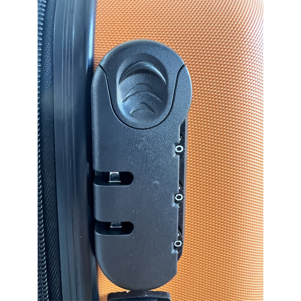 Groundlevel 4 Wheel Diamond Set of 3 Orange Luggage Suitcase Image 5