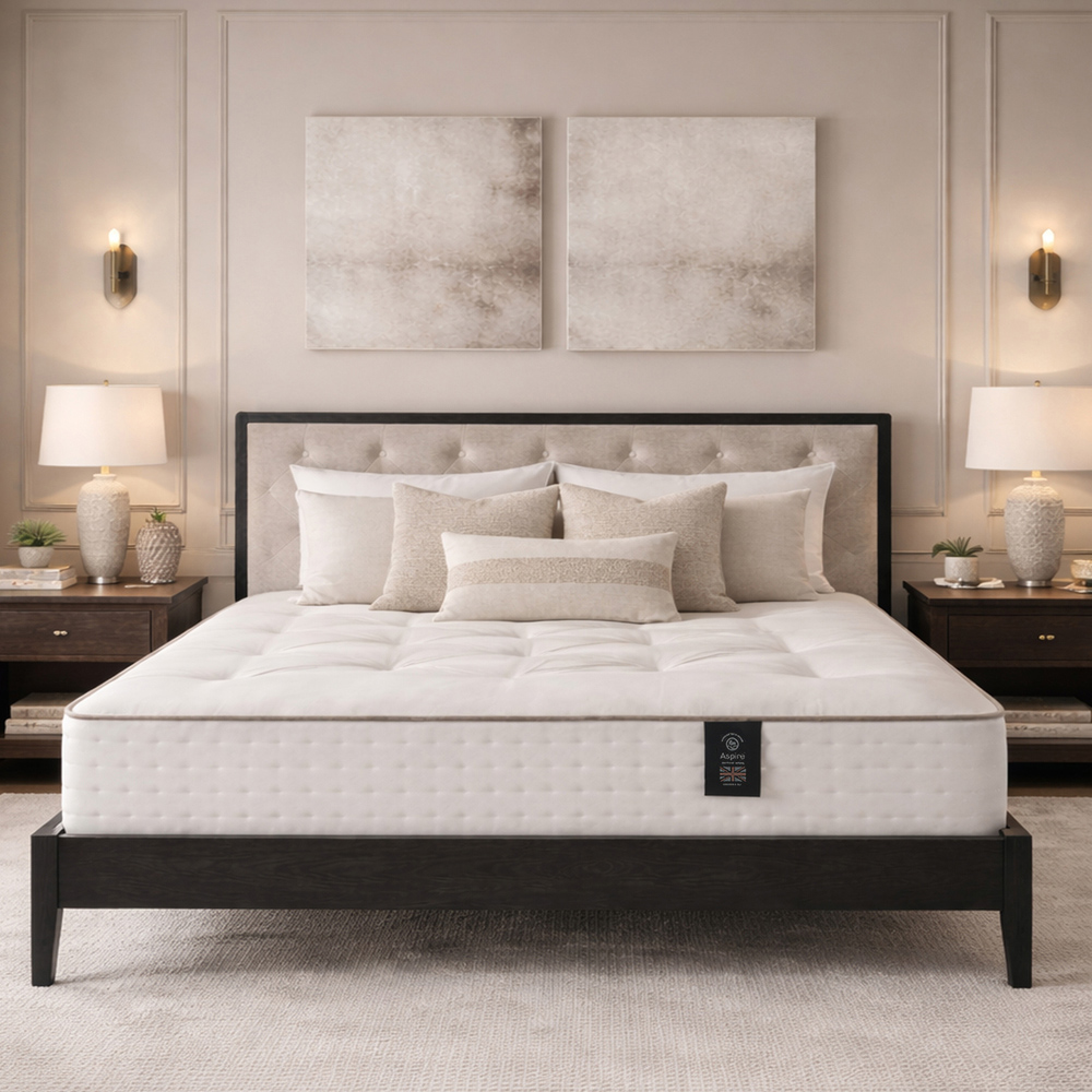 Aspire Signature Super King Size Dual-Sided Medium Cashmere Wool Pocket Spring Mattress Image 5
