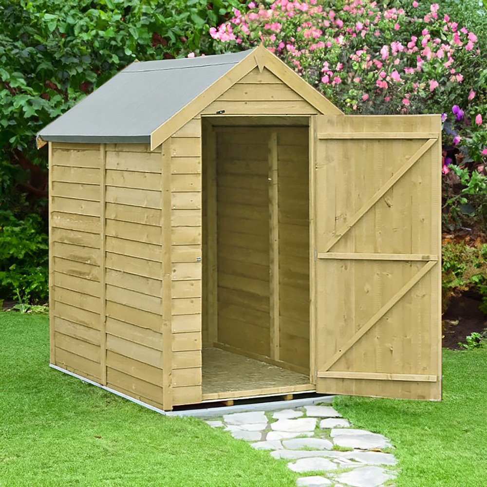 Shire 6 x 4ft Overlap Apex Garden Shed Image 2