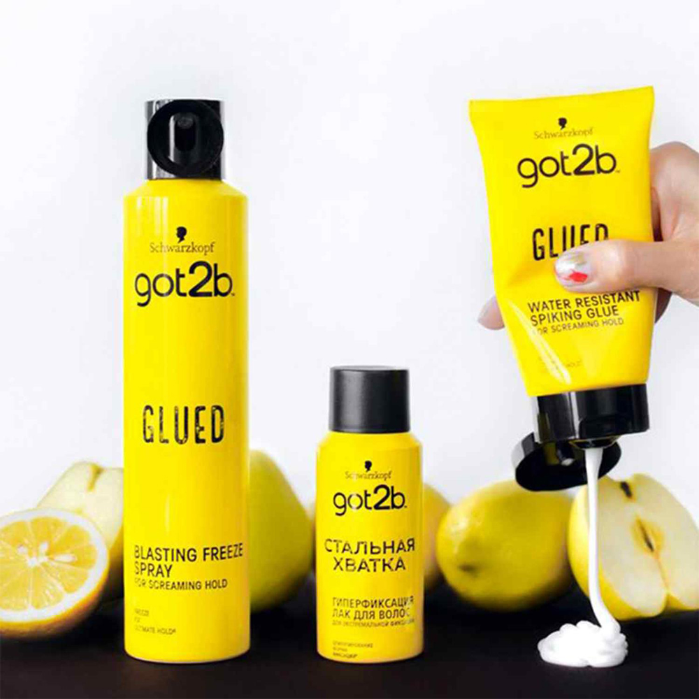 Schwarzkopf got2b Glued Blasting Freeze Extreme Hold Hair Spray 300ml 3 Pack Image 7